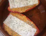 Foto del paso 8 de la receta: Pimientos rellenos de picada de cerdo y bechamel de queso