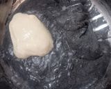 Foto langkah ke 4 dari resep Pandan Charcoal Sourdough Bread (88% - Oven Tangkring).