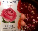 A picture of step 1 of Rose Sherbet Syrup.