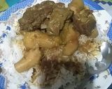 A picture of step 8 of Arvi Gosht.