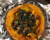 Foto del paso 4 de la receta: Zapallo relleno con hojas de remolacha