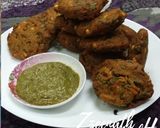 A picture of step 3 of Masala Dal Vadas with Leek.