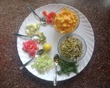 A picture of step 1 of Sprout and Cornflakes Salad.