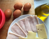 Foto del paso 1 de la receta: Omelettes de pavo y emmental