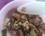 A picture of step 7 of Chicken Mince Neer Dosa.