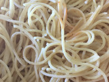 Tallarines con Bechamel de Queso Azul y Parmesano