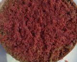 A picture of step 8 of Dalgona Coffee Red Velvet Cake.