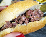 Foto del paso 5 de la receta: Panecillo de carne picada con crema de queso con boletus y mostaza a la miel