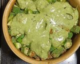 A picture of step 3 of Bhendi Capsicum Subji.