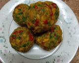 A picture of step 3 of Ladoo besan colourful ladoo for any occasion or as dessert.