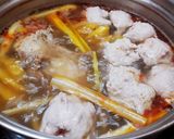 Hình bước làm 4 của món BÚN bò nạm-chả quết