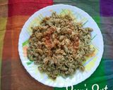 A picture of step 4 of Coriander Pesto Chifferi Rigati.