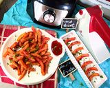 A picture of step 6 of Masala fries.