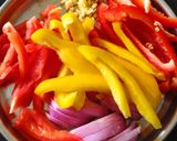 A picture of step 1 of Mediterranean Roasted Veggies.
