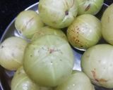 A picture of step 1 of Amla Pickle.