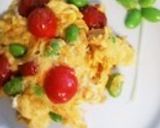 A picture of step 14 of Edamame and Tomato Frittata – Easy Lunchbox Recipe.