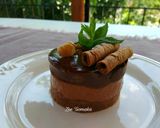 Φωτογραφία βήματος 10 της συνταγής Cheesecake με Πραλίνα Φουντουκιού και Πουράκια Σοκολάτας