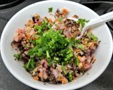 Hình bước làm 2 của món Rau củ băm xào chay