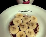 عکس مرحله 1 از دستور رایس کیک با شکلات صبحانه و موز