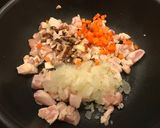 A picture of step 12 of Fluffy and Creamy Omurice with Demi-Glace Sauce.