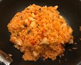 A picture of step 15 of Fluffy and Creamy Omurice with Demi-Glace Sauce.
