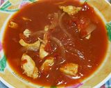 A picture of step 8 of Sopa de Tortilla (Mexican Cuisine).