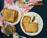 عکس مرحله 6 از دستور ساندویچ تخم مرغ و سالامی