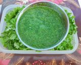 A picture of step 2 of Mint,coriander leaves 🍃 chutney.