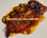 Foto del paso 5 de la receta Tira de churrasco de cerdo a la miel con calabacín