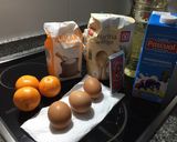 Foto del paso 1 de la receta Bizcocho de mandarina en Thermomix fácil y que huele... ❄️😍🥧🍊