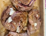 Vörösboros pulykacomb sült, sült zöldségekkel recept fázis 2 fotója