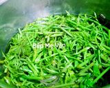 Hình bước làm 2 của món Đọt choại (rau chạy) luộc chấm nước tương