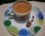 A picture of step 3 of Cardamom tea (chai).