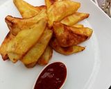 A picture of step 4 of Crispy sweet potato.