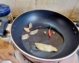 A picture of step 4 of Mochar Ghonto (Bengali style Banana blossoms curry).
