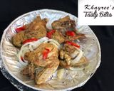 A picture of step 11 of Smokey Saudi chicken mandi.مندى بالدجج.