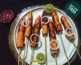A picture of step 8 of Baby Corn Tikka.