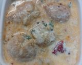 A picture of step 4 of Dahi phulkiyan.