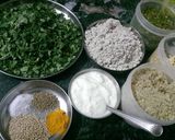 A picture of step 1 of Bajri fenugreek kababs.