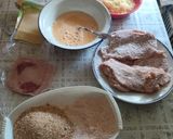 2013. Dupla sajttal sonkával töltött kirántott karaj recept fázis 2 fotója