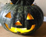 A picture of step 1 of Halloween Pumpkin and Buffalo Wings.