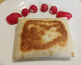 Foto del paso 6 de la receta: Piadina de pollo con calabacín y tomate cerrada
