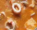 Cumi tahu kuah asem pedas langkah memasak 6 foto