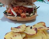Foto del passaggio 4 della ricetta Burger con tacchino e verdure grigliate