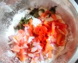A picture of step 1 of Masala Rice flour chilla (chawal ke Aate ka tasty chilla).