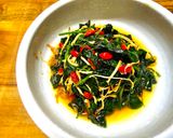 香麻薑絲枸杞葉(創意料理)的食譜步驟2照片