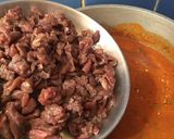 Foto del paso 4 de la receta: Fideos cinta con bolognesa a cuchillo