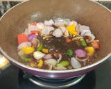 A picture of step 10 of Veg Manchurian with Gravy.