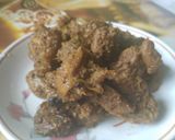 A picture of step 1 of Fried Masala Mutton.