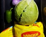 A picture of step 1 of Maggi Soup.
